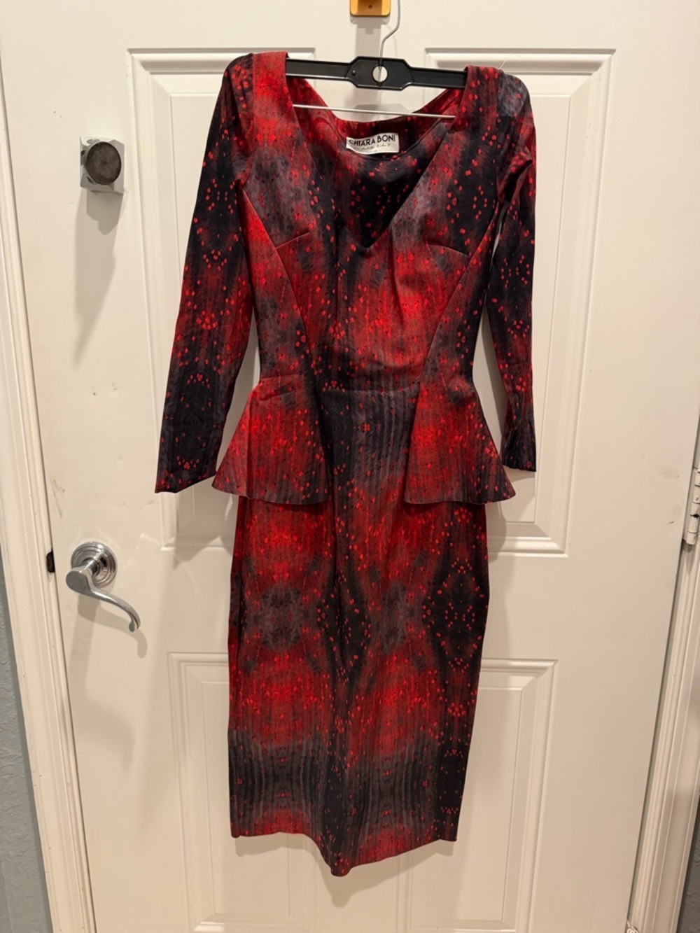 Chiara Boni La Petite Robe peplum sheath dress size 40 4 Us